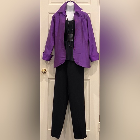 Connie Robertson vintage purple silk jacket - Picture 9 of 11